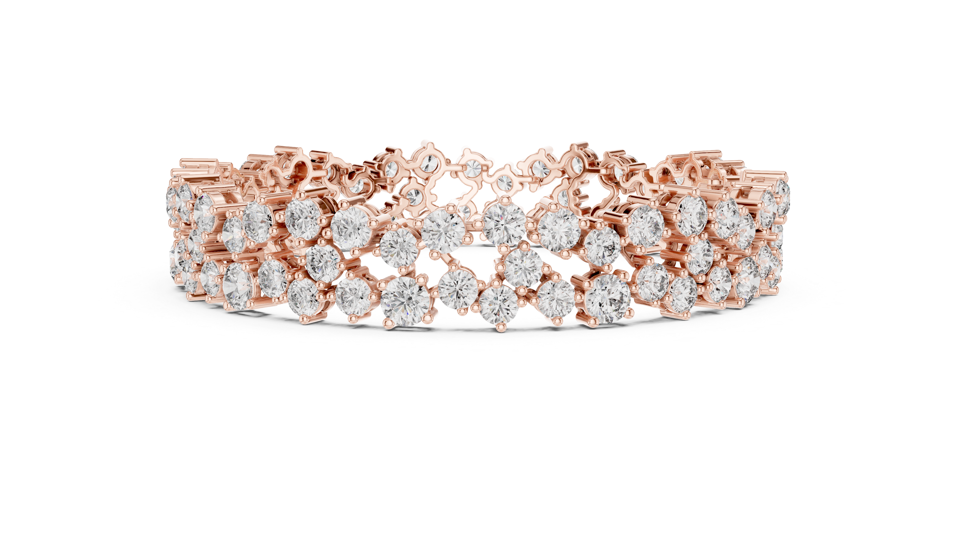 TESHA Celeste Floral Diamond Statement Bracelet
