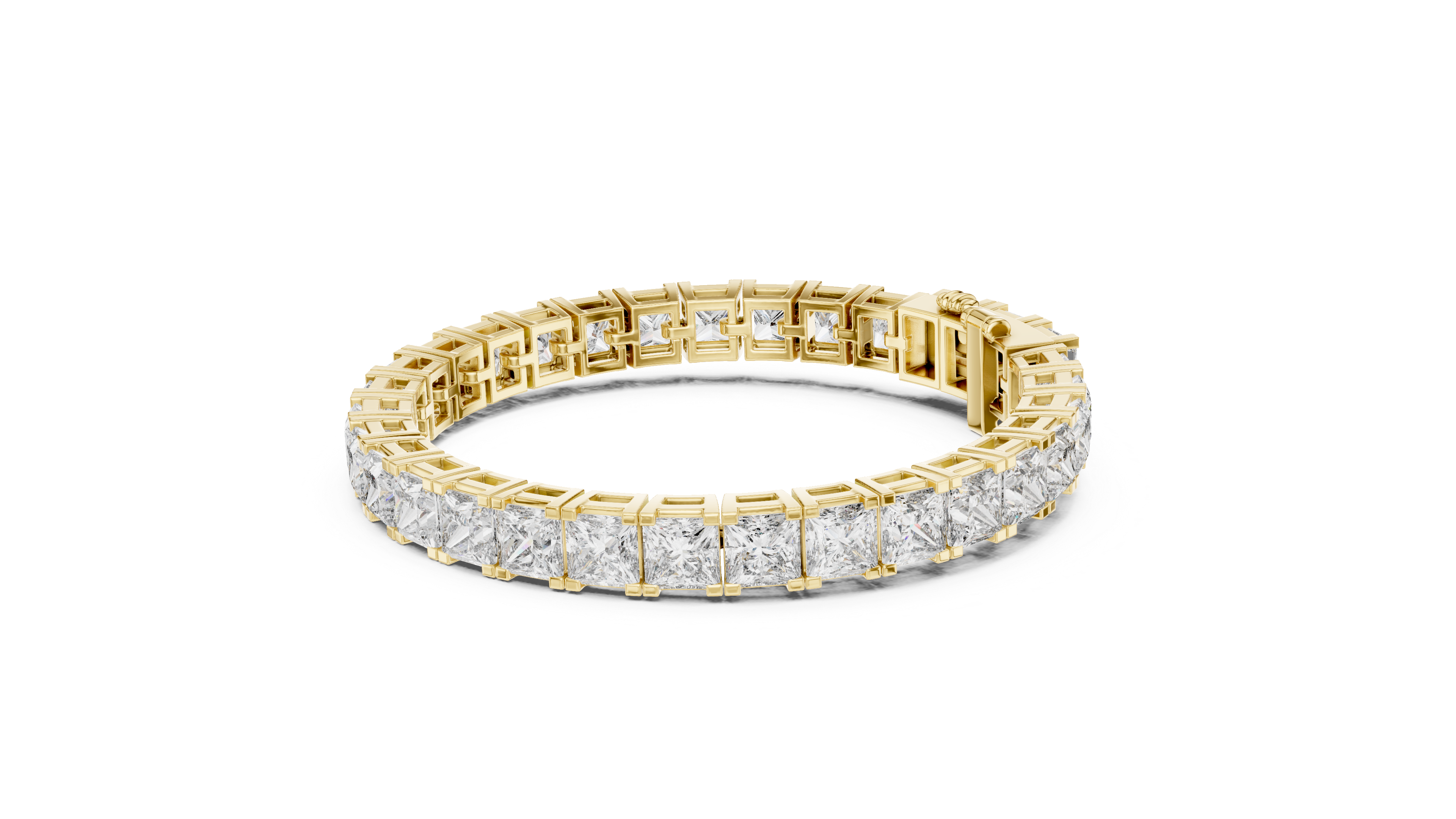 Princess Cut Diamond Tennis Bracelet