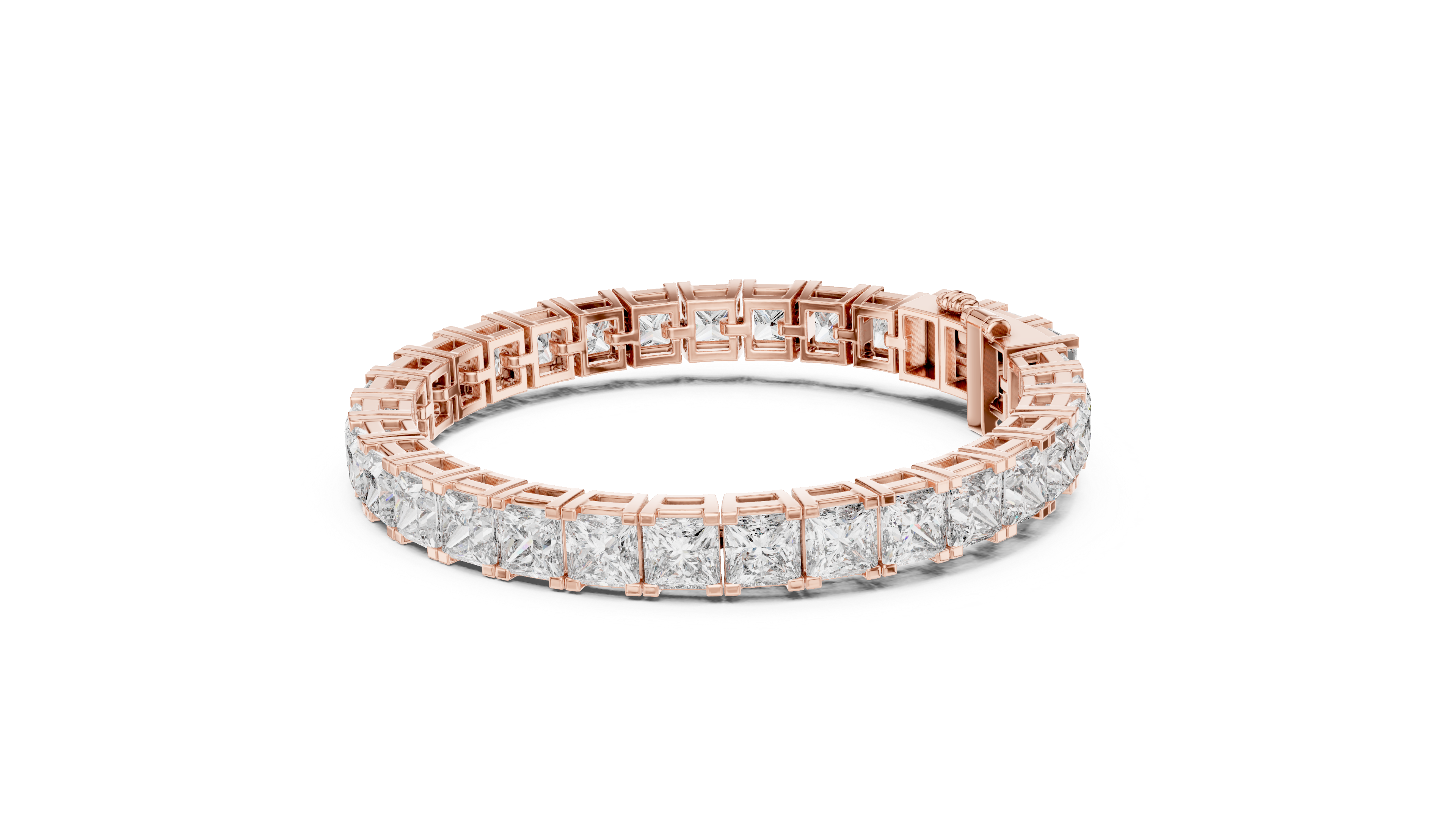 Princess Cut Diamond Tennis Bracelet