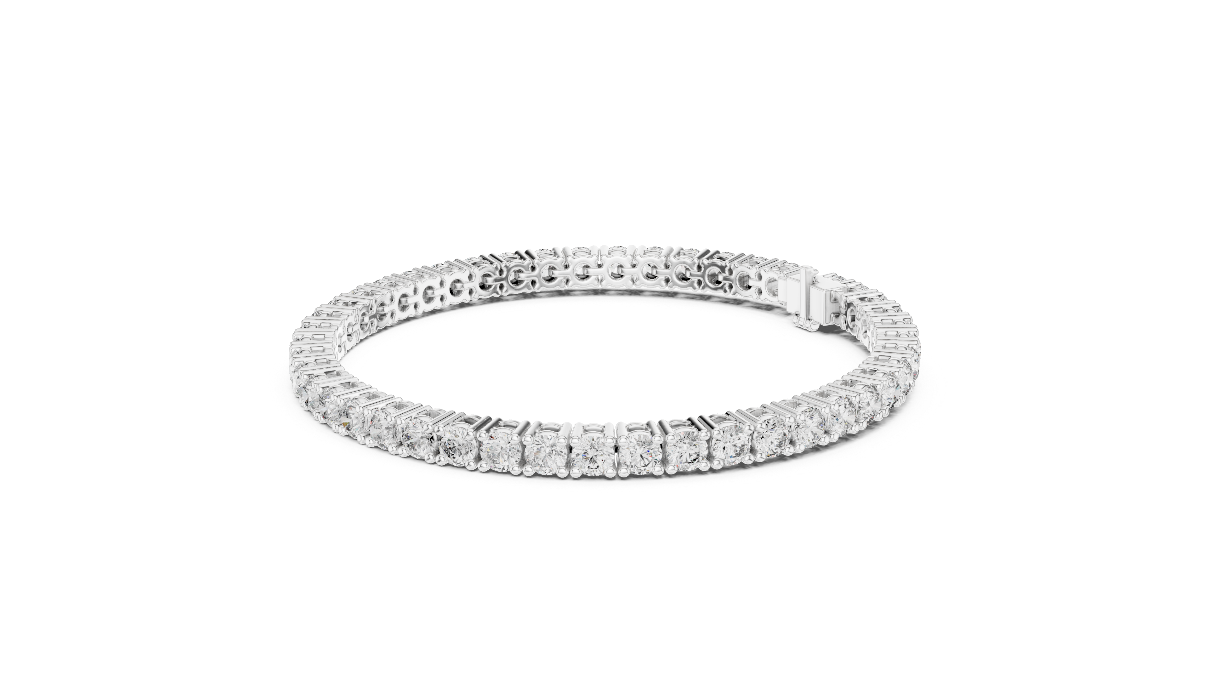 Round Diamond Tennis Bracelet
