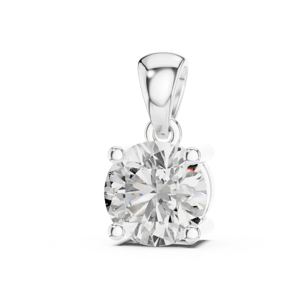 Classic Round Solitaire Diamond Pendant